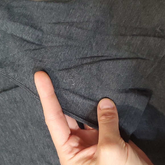 Lululemon 5 Year Basic V neck short sleeves shirt. Heathered dark grey. XXL. - Picture 7 of 8